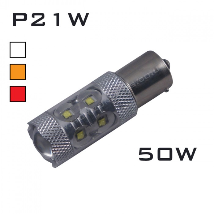 1156 BA15S/7506/P21W 5-Watt CREE LED Bulbs with Projector, Xenon White –  Autolizer
